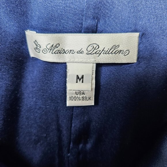 Size M Blue Silk Camisole - Picture 5 of 5